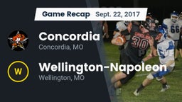 Recap: Concordia  vs. Wellington-Napoleon  2017
