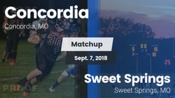 Matchup: Concordia High vs. Sweet Springs  2018