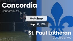 Matchup: Concordia High vs. St. Paul Lutheran  2019