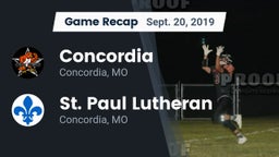 Recap: Concordia  vs. St. Paul Lutheran  2019
