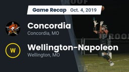Recap: Concordia  vs. Wellington-Napoleon  2019