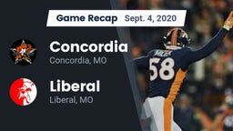 Recap: Concordia  vs. Liberal  2020