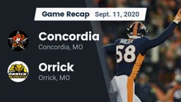 Recap: Concordia  vs. Orrick  2020