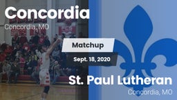 Matchup: Concordia High vs. St. Paul Lutheran  2020