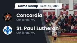 Recap: Concordia  vs. St. Paul Lutheran  2020