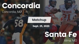 Matchup: Concordia High vs. Santa Fe  2020