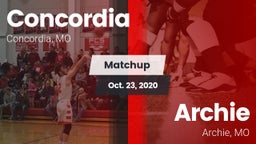 Matchup: Concordia High vs. Archie  2020