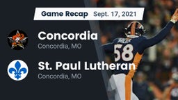 Recap: Concordia  vs. St. Paul Lutheran  2021