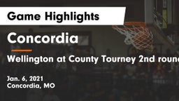 Concordia  vs Wellington at County Tourney 2nd round Game Highlights - Jan. 6, 2021