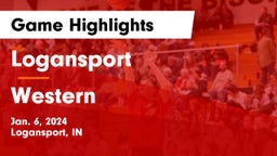 Logansport  vs Western  Game Highlights - Jan. 6, 2024