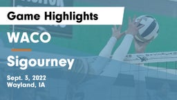 WACO  vs Sigourney  Game Highlights - Sept. 3, 2022