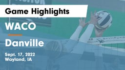 WACO  vs Danville  Game Highlights - Sept. 17, 2022