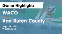 WACO  vs Van Buren County  Game Highlights - Sept. 22, 2022