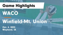 WACO  vs Winfield-Mt. Union  Game Highlights - Oct. 4, 2022