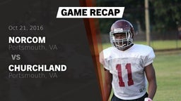 Recap: Norcom  vs. Churchland  2016