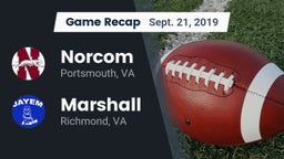 Recap: Norcom  vs. Marshall  2019