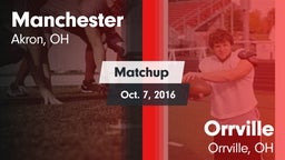 Matchup: Manchester High vs. Orrville  2016