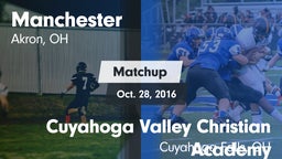 Matchup: Manchester High vs. Cuyahoga Valley Christian Academy  2016