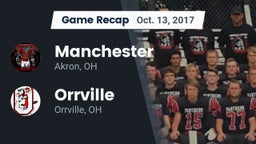 Recap: Manchester  vs. Orrville  2017