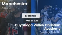 Matchup: Manchester High vs. Cuyahoga Valley Christian Academy  2018