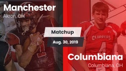 Matchup: Manchester High vs. Columbiana  2019