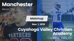 Matchup: Manchester High vs. Cuyahoga Valley Christian Academy  2019