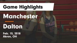 Manchester  vs Dalton  Game Highlights - Feb. 15, 2018
