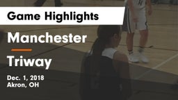 Manchester  vs Triway  Game Highlights - Dec. 1, 2018