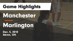 Manchester  vs Marlington  Game Highlights - Dec. 5, 2018