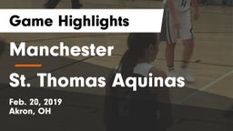 Manchester  vs St. Thomas Aquinas Game Highlights - Feb. 20, 2019
