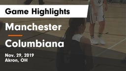 Manchester  vs Columbiana  Game Highlights - Nov. 29, 2019