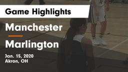 Manchester  vs Marlington  Game Highlights - Jan. 15, 2020