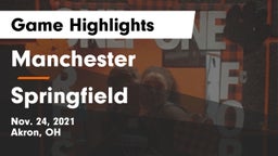 Manchester  vs Springfield  Game Highlights - Nov. 24, 2021