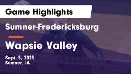Sumner-Fredericksburg  vs Wapsie Valley  Game Highlights - Sept. 5, 2023