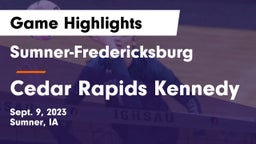 Sumner-Fredericksburg  vs Cedar Rapids Kennedy Game Highlights - Sept. 9, 2023