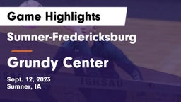 Sumner-Fredericksburg  vs Grundy Center  Game Highlights - Sept. 12, 2023