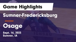 Sumner-Fredericksburg  vs Osage  Game Highlights - Sept. 16, 2023