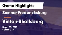 Sumner-Fredericksburg  vs Vinton-Shellsburg  Game Highlights - Sept. 23, 2023