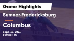 Sumner-Fredericksburg  vs Columbus  Game Highlights - Sept. 30, 2023