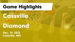 Cassville  vs Diamond  Game Highlights - Dec. 14, 2023