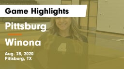 Pittsburg  vs Winona  Game Highlights - Aug. 28, 2020