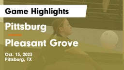 Pittsburg  vs Pleasant Grove  Game Highlights - Oct. 13, 2023