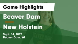 Beaver Dam  vs New Holstein  Game Highlights - Sept. 14, 2019