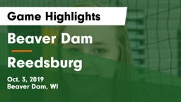 Beaver Dam  vs Reedsburg Game Highlights - Oct. 3, 2019