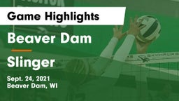 Beaver Dam  vs Slinger  Game Highlights - Sept. 24, 2021