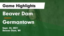 Beaver Dam  vs Germantown  Game Highlights - Sept. 24, 2021