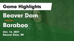 Beaver Dam  vs Baraboo  Game Highlights - Oct. 14, 2021