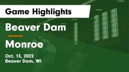 Beaver Dam  vs Monroe  Game Highlights - Oct. 13, 2022