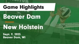 Beaver Dam  vs New Holstein  Game Highlights - Sept. 9, 2023