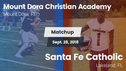 Matchup: Mount Dora Christian vs. Santa Fe Catholic  2018